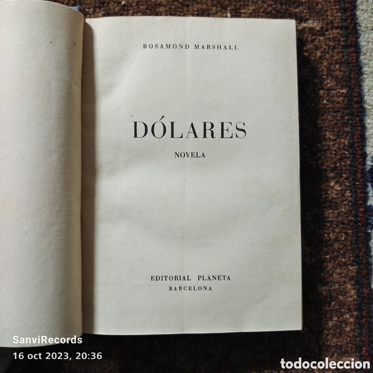 Libros de segunda mano: D&Oacute;LARES (ROSAMOND MARSHALL) (PLANETA) - Foto 2