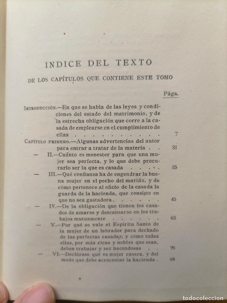 Libros de segunda mano: La perfecta casada Fray Luis de Le&oacute;n 1942 - Foto 7