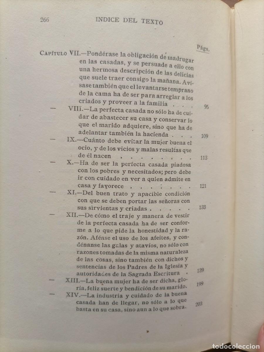 Libros de segunda mano: La perfecta casada Fray Luis de Le&oacute;n 1942 - Foto 8