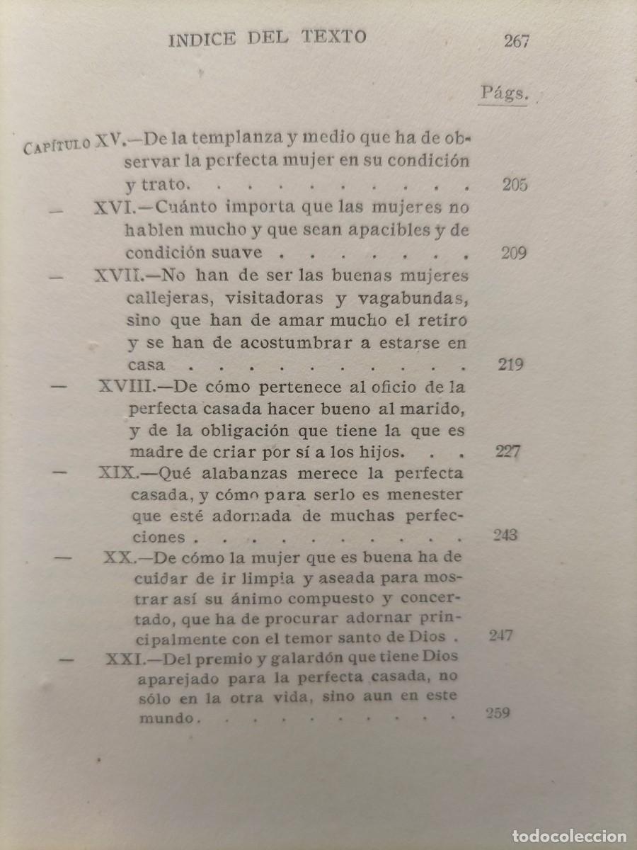 Libros de segunda mano: La perfecta casada Fray Luis de Le&oacute;n 1942 - Foto 9