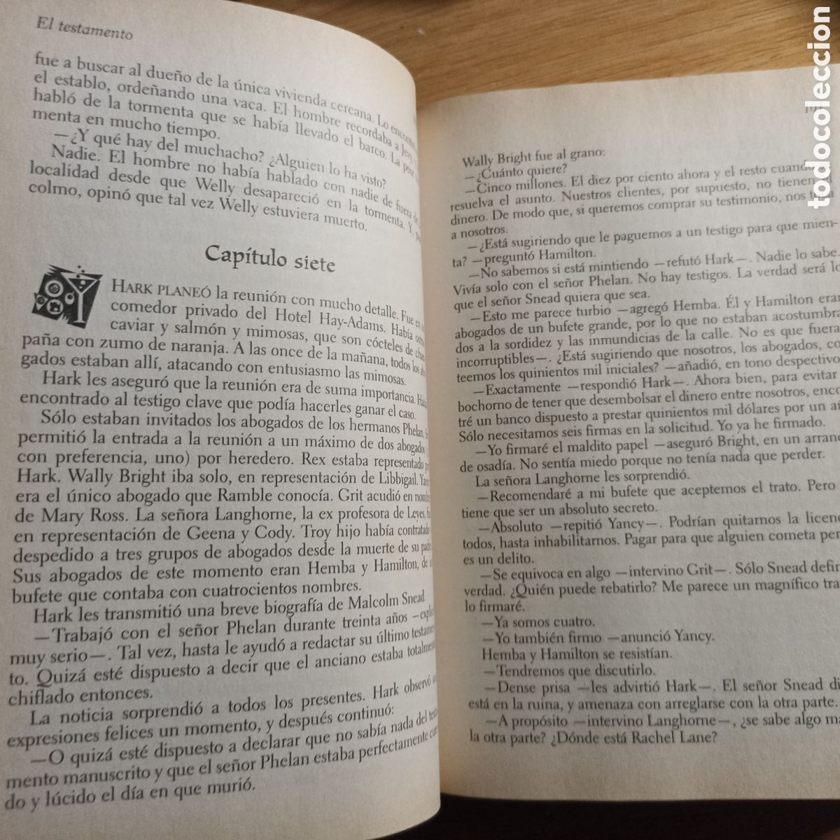 Libros de segunda mano: El testamento (John Grisham) y otros relatos. Readers Digest, 2001. - Foto 3