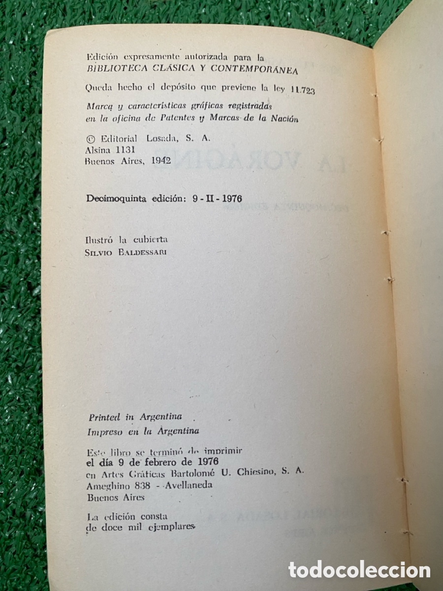 Libros de segunda mano: La vor&aacute;gine + calendario de bolsillo a&ntilde;o 1978 - Foto 3