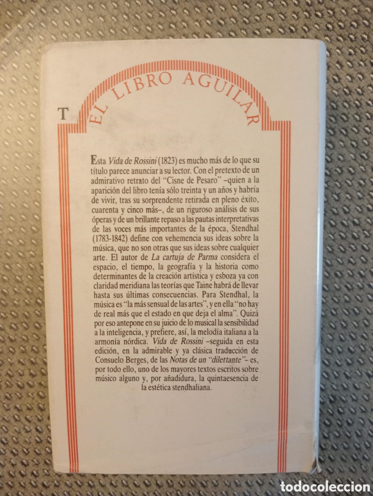 Libros de segunda mano: Vida de Rossini / Stendhal. Colecci&oacute;n. El libro Aguilar, 4 - Foto 4