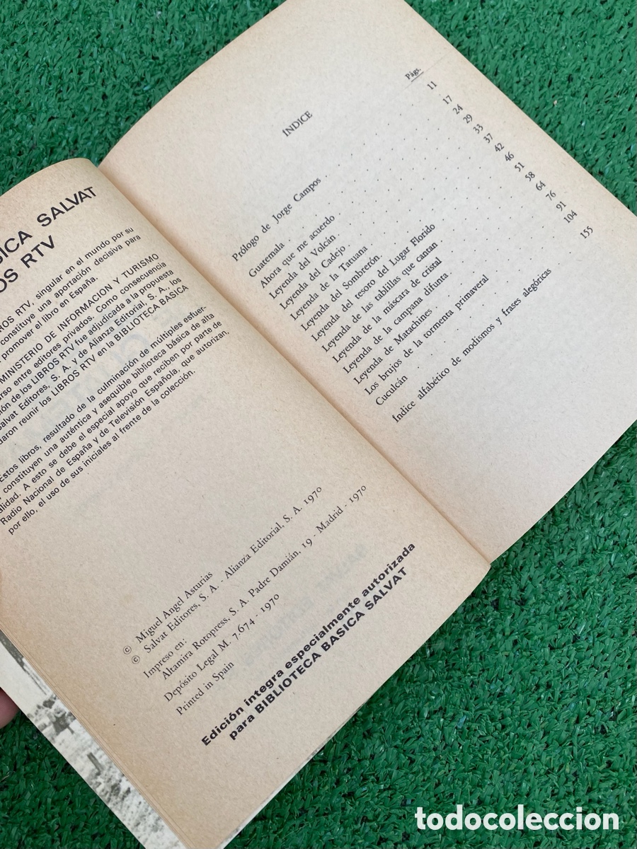 Libros de segunda mano: Leyendas de Guatemala libro rtv 50 - Foto 3