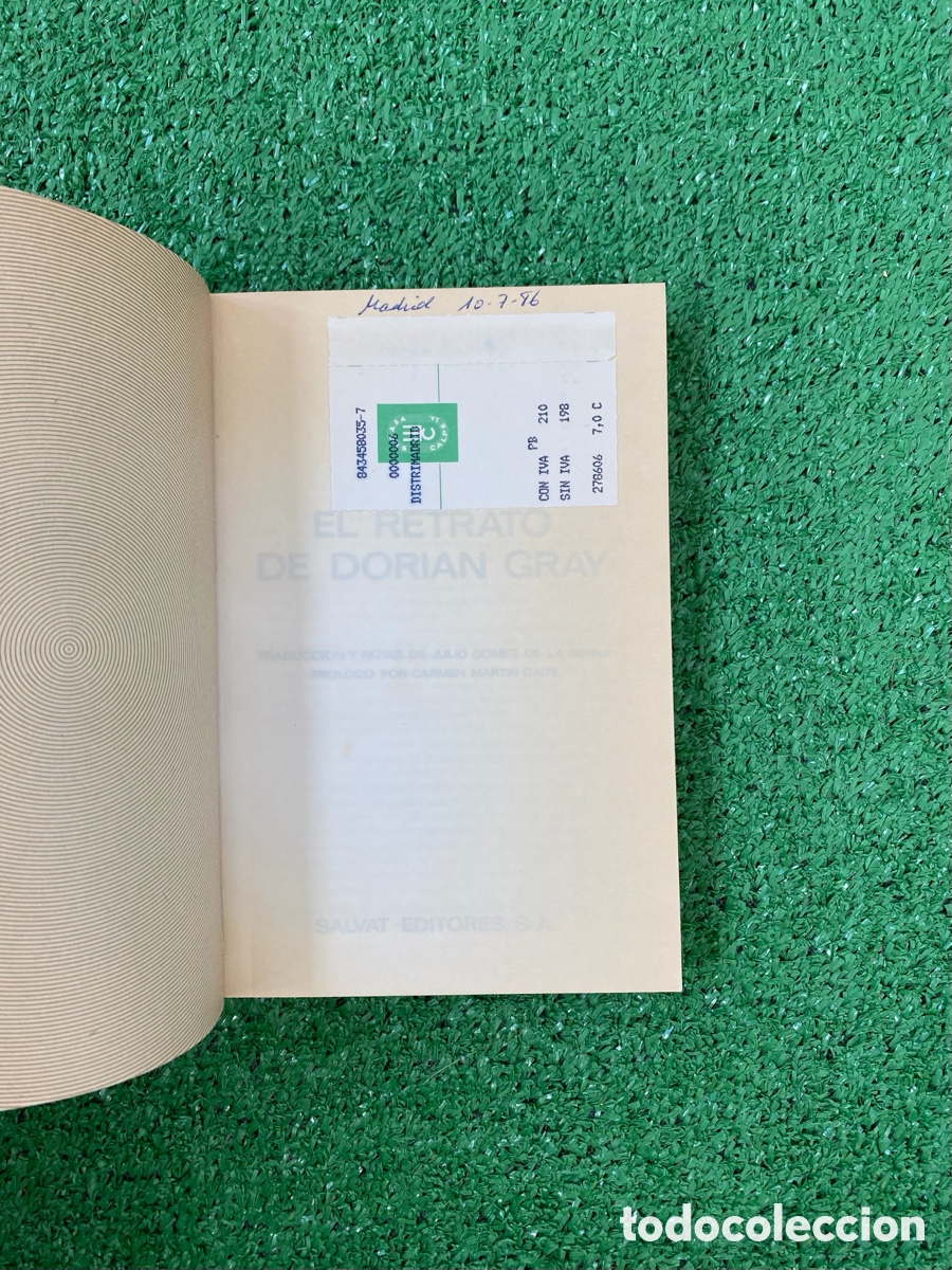Libros de segunda mano: El retrato de Dorian Gray -Oscar wilde BBS 32 - Foto 2