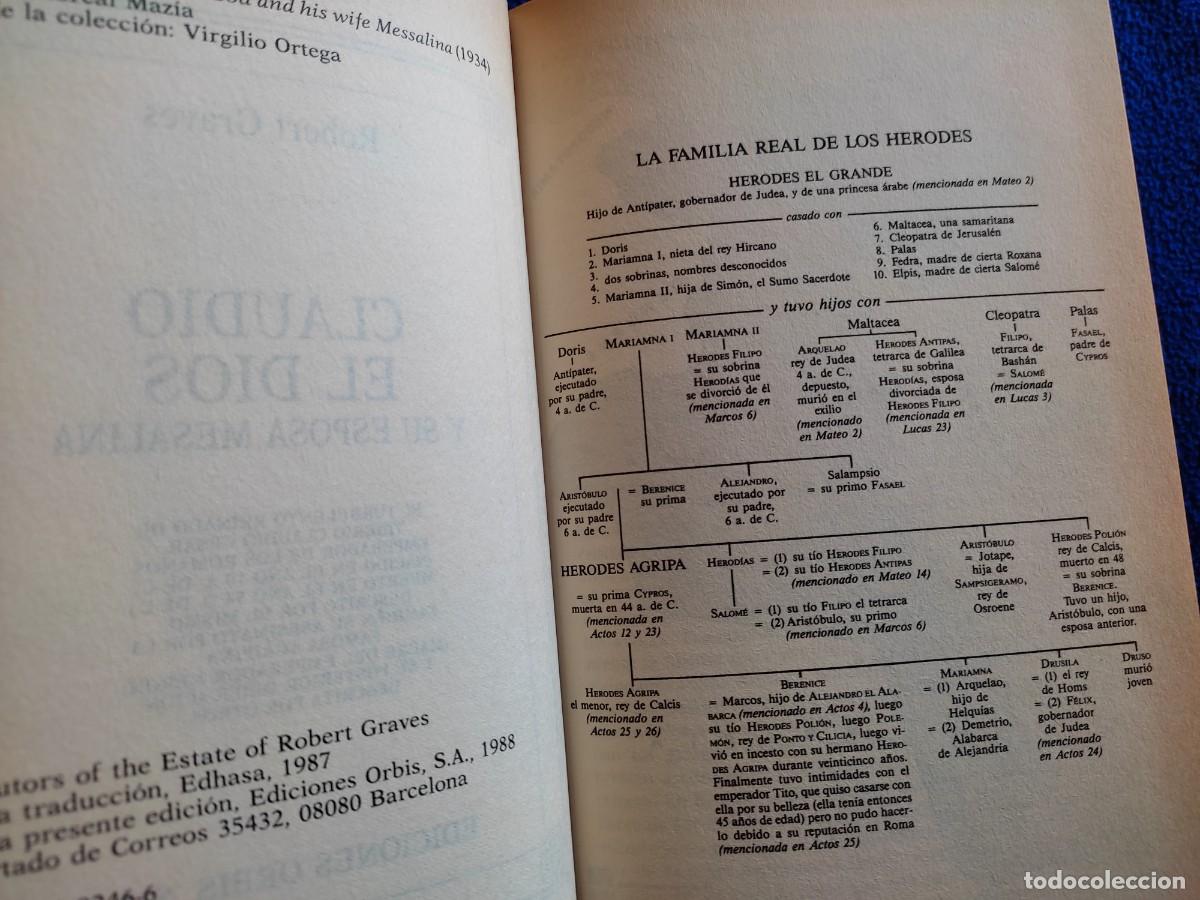 Libros de segunda mano: Claudio El Dios y su Esposa Mesalina Robert Graves Ediciones Orbis 1988 - Foto 6