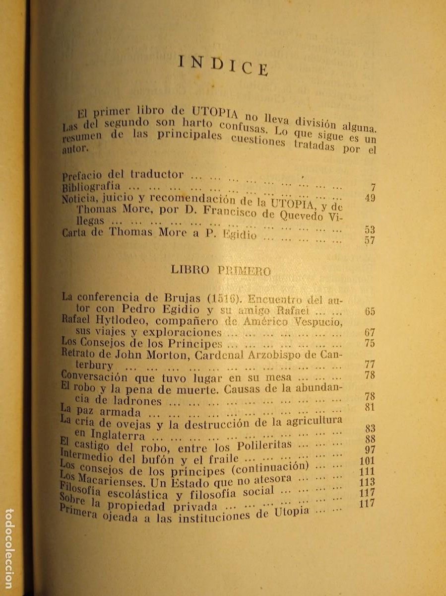 Libros de segunda mano: Utop&iacute;a Thomas More 1937 - Foto 6