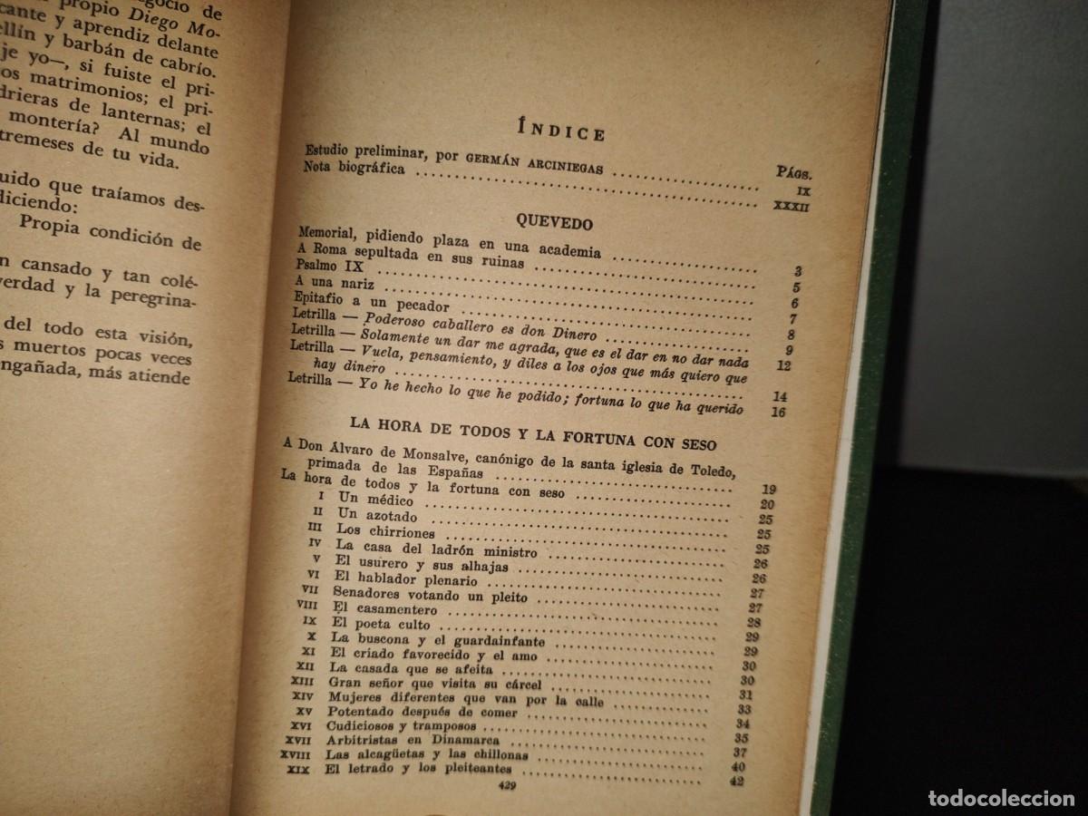 Libros de segunda mano: 89- LOS CL&Aacute;SICOS. QUEVEDO. OBRAS ESCOGIDAS - 1977 - Foto 6