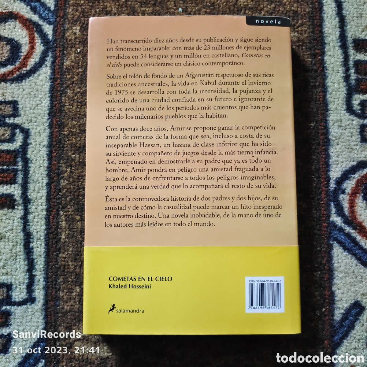 Libros de segunda mano: COMETAS EN EL CIELO (KHALED HOSSEINI) (SALAMANDRA) - Foto 2