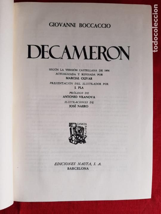 Libros de segunda mano: Decameron - Boccaccio, Giovanni - Foto 3