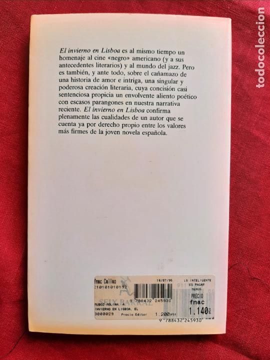 Libros de segunda mano: El invierno en Lisboa - Mu&ntilde;oz Molina, Antonio - Foto 2
