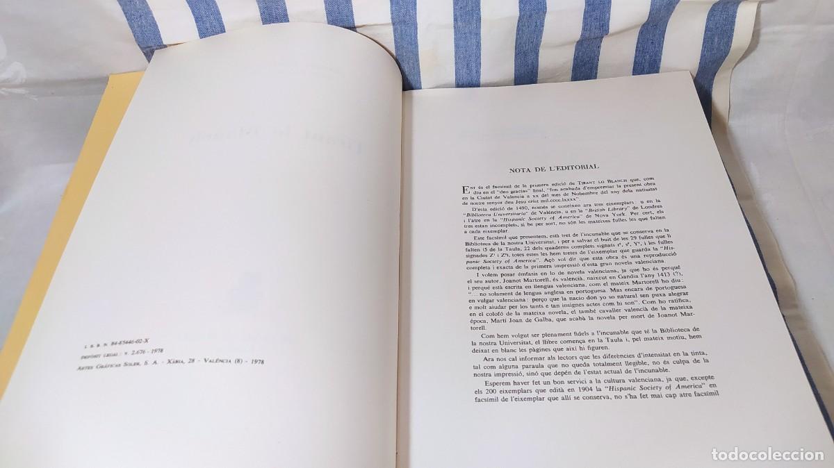 Libros de segunda mano: FACS&Iacute;MIL TIRANT LO BLANCH DE JOANOT MARTORELL. - Foto 7
