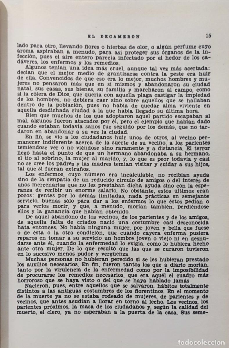 Libros de segunda mano: EL DECAMER&Oacute;N / JUAN BOCCACCIO. MADRID : EDIMAT, 1995. - Foto 2