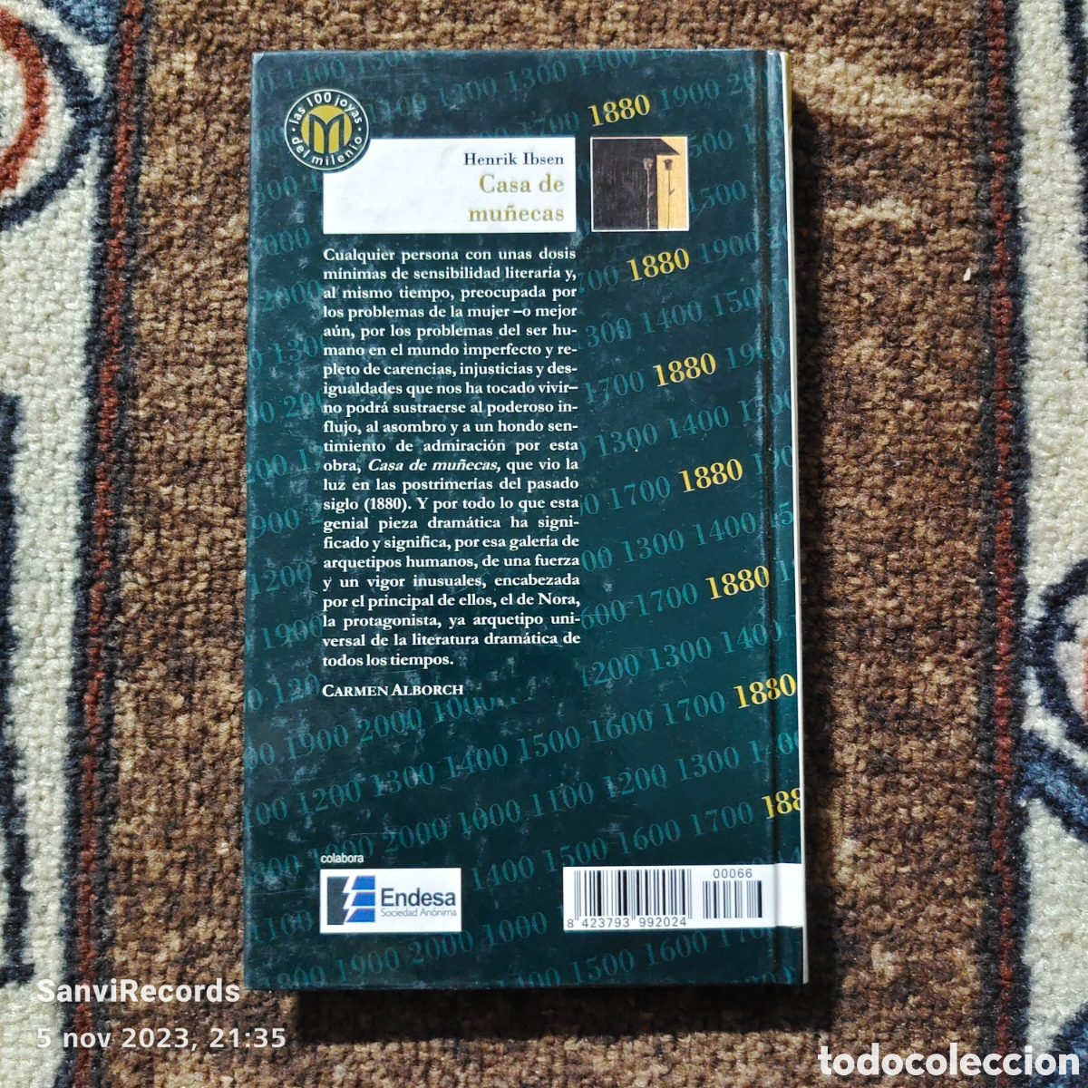 Libros de segunda mano: CASA DE MU&Ntilde;ECAS (HENRIK IBSEN) (MILLENIUM, BIBLIOTECA EL MUNDO) - Foto 2
