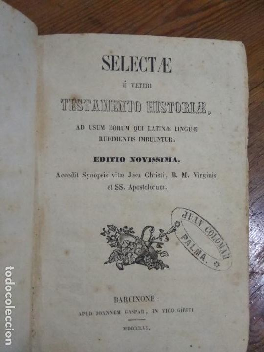 Libros de segunda mano: Selectas Sagradas. 1856. L.22975-374 - Foto 4