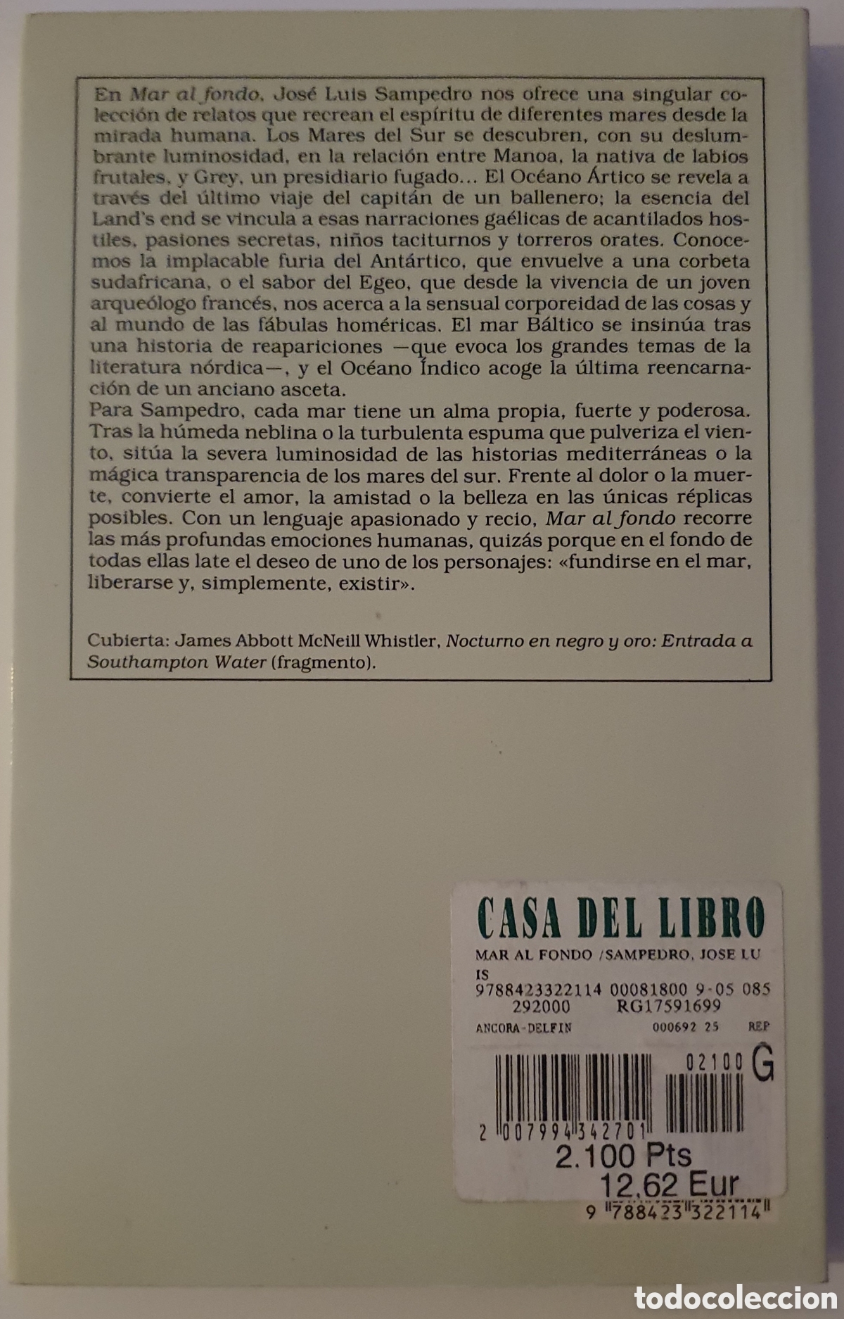 Libros de segunda mano: Mar al fondo jose luis sampedro - Foto 2