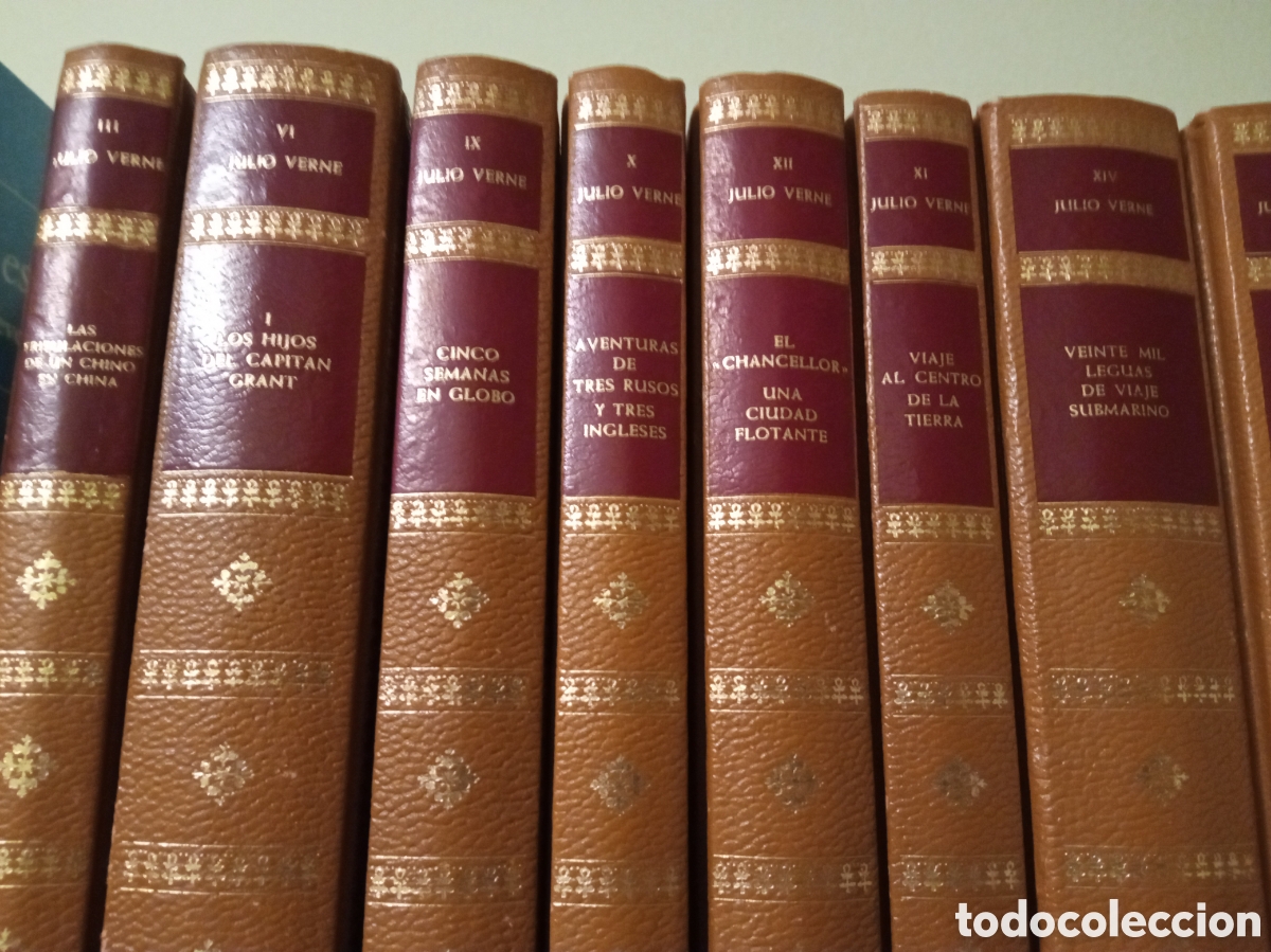 Libros de segunda mano: Colecci&oacute;n cl&aacute;sicos Julio Verne - Foto 5