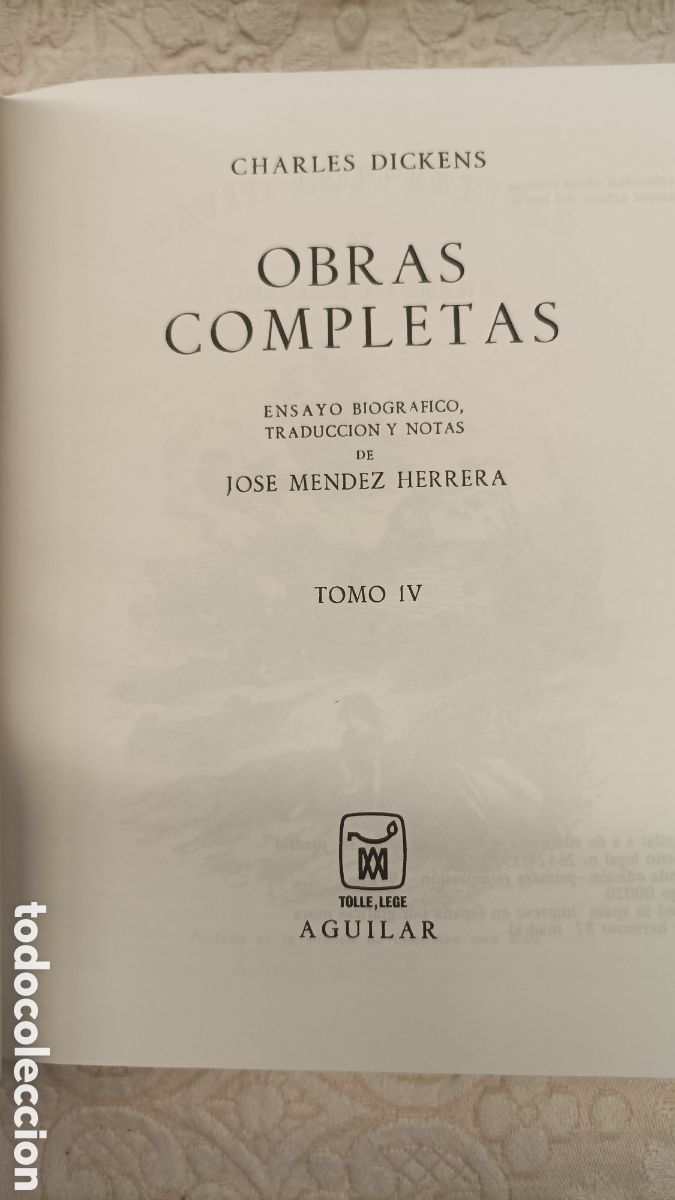 Libros de segunda mano: Charles Dickens Obras completas IV Aguilar - Foto 6