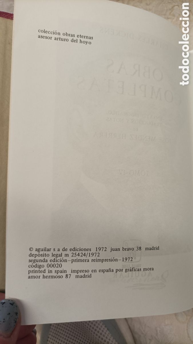 Libros de segunda mano: Charles Dickens Obras completas IV Aguilar - Foto 7