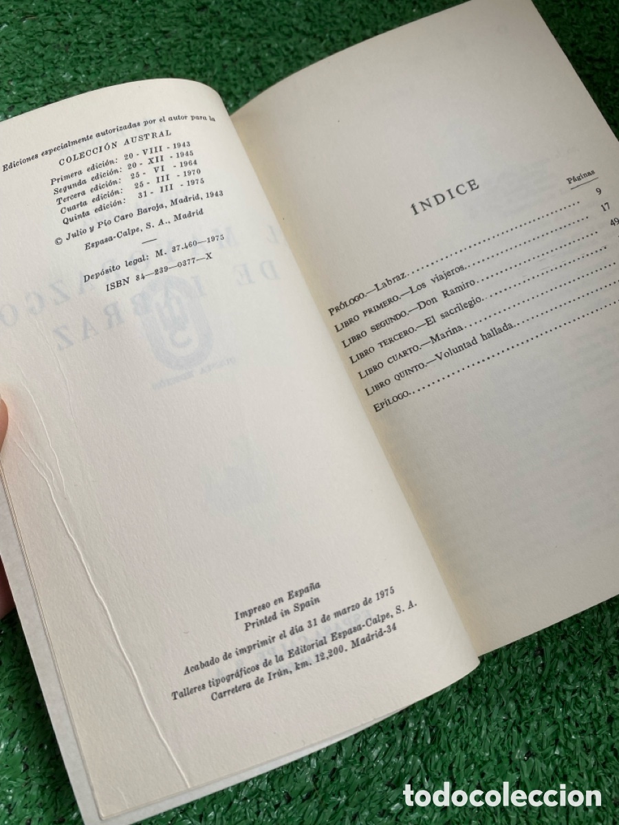Libros de segunda mano: El mayorazgo de Labraz - P&iacute;o Baroja - Foto 4