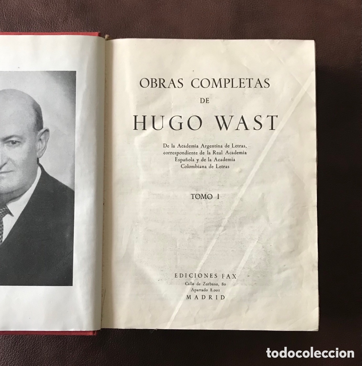 Libros de segunda mano: Obras completas de Hugo Wast. 2 tomos. Ediciones Fax. 1956. - Foto 5