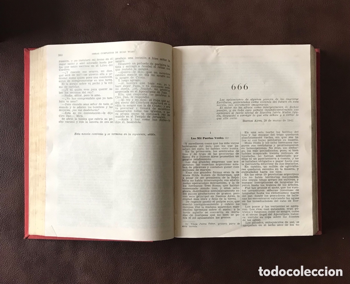 Libros de segunda mano: Obras completas de Hugo Wast. 2 tomos. Ediciones Fax. 1956. - Foto 9