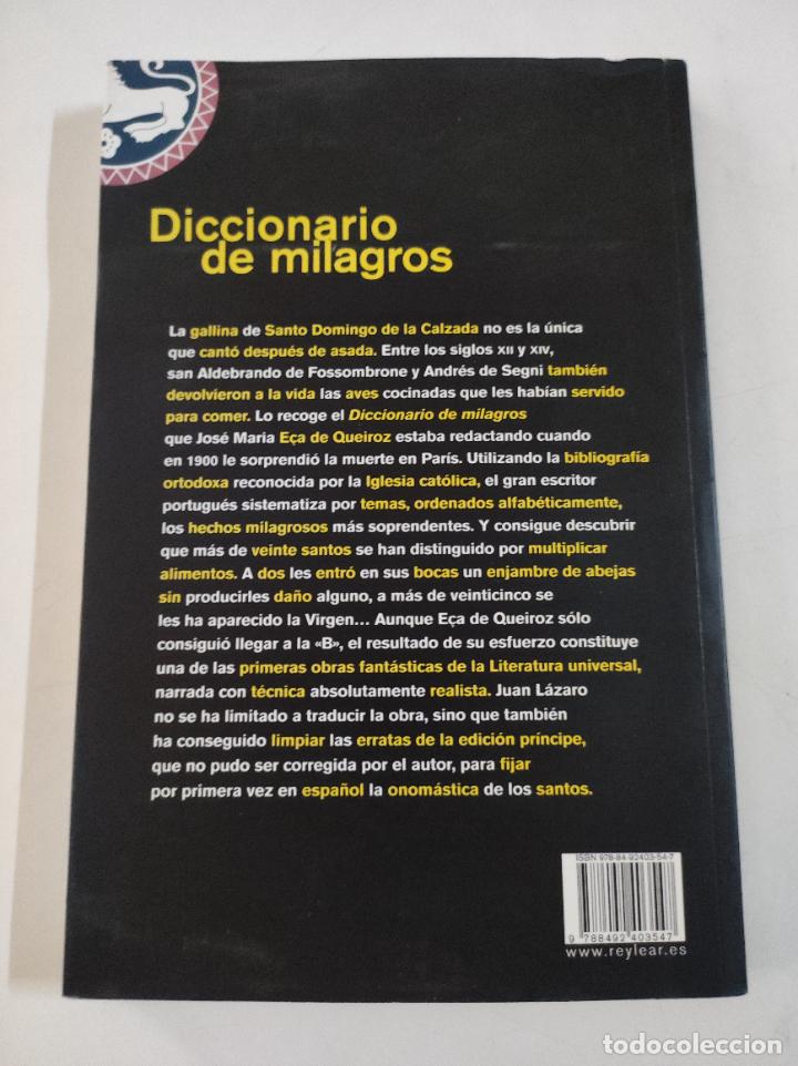 Libros de segunda mano: Libro DICCIONARIO DE MILAGROS - J M Eca de Queiroz - Foto 2