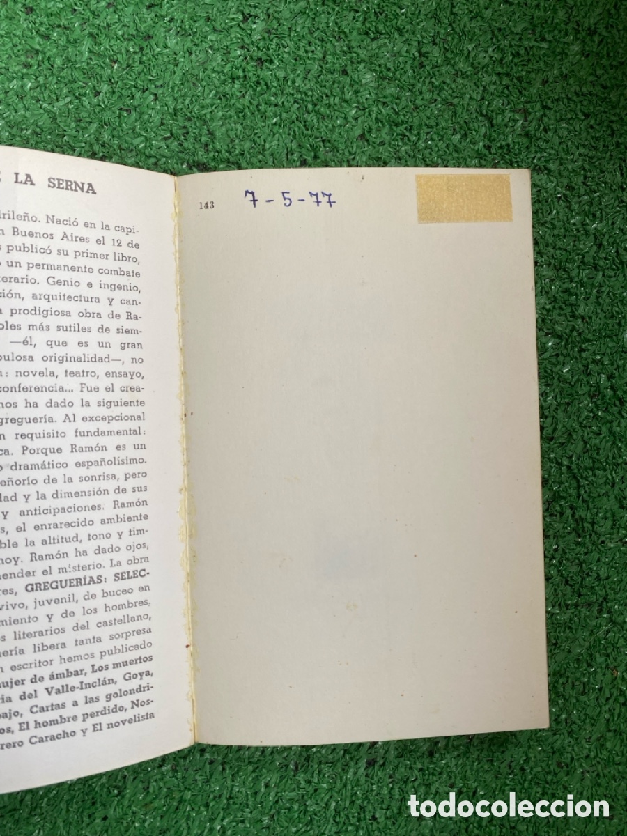 Libros de segunda mano: Greguer&iacute;as - Ram&oacute;n Garc&iacute;a de la Serna - Foto 2