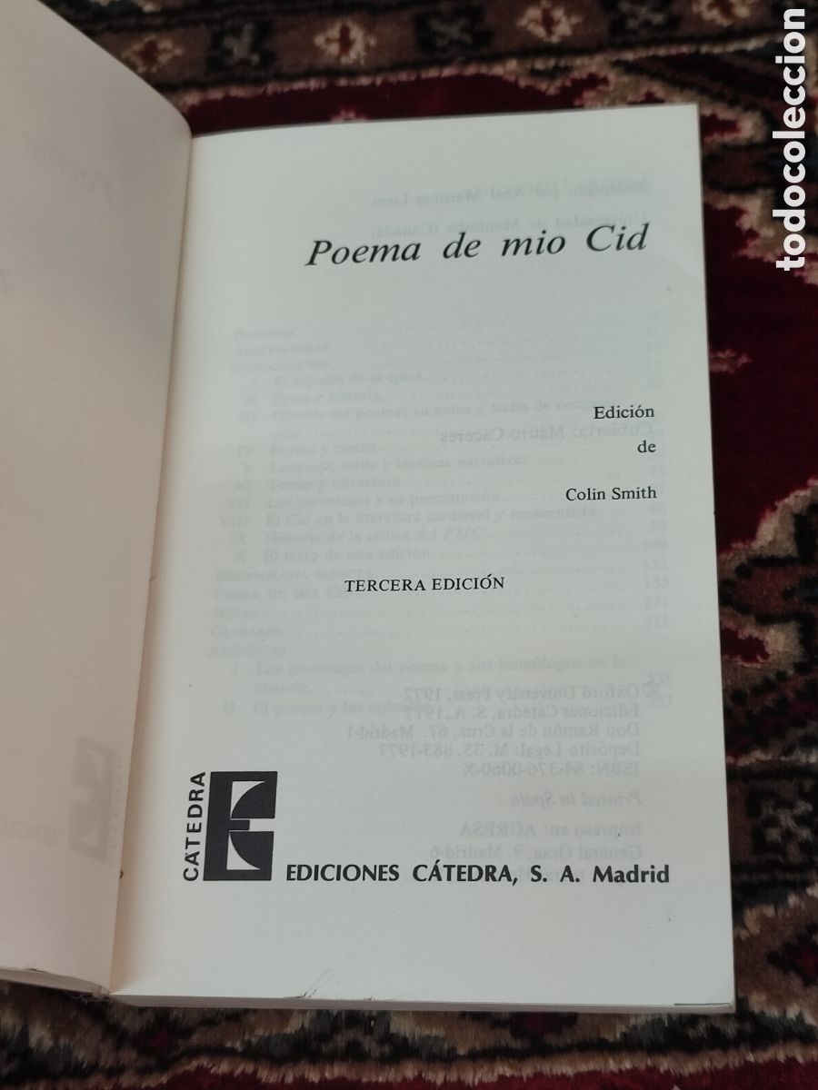 Libros de segunda mano: Poema del Mio Cid C&aacute;tedra - Foto 2