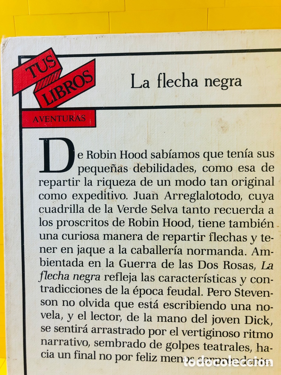Libros de segunda mano: LA FLECHA NEGRA ● ANAYA ● 1991 ● ROBERT L. STEVENSON - Foto 2