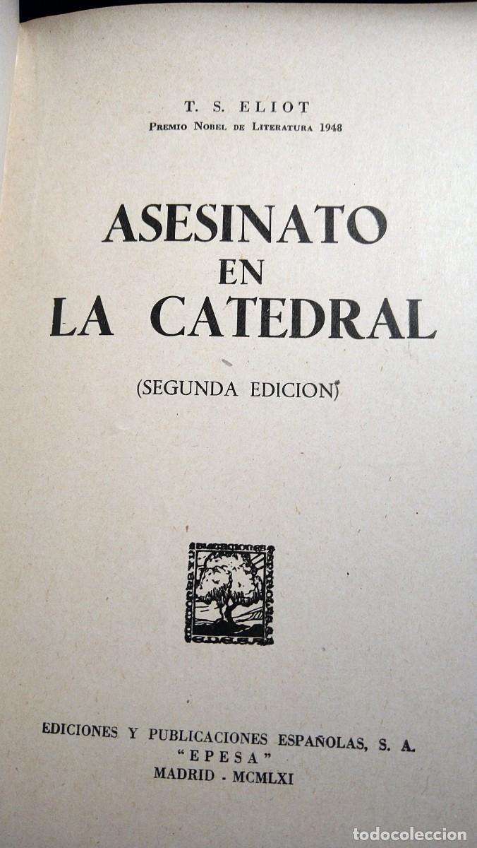 Libros de segunda mano: ASESINATO EN LA CATEDRAL - T.S. ELIOT - Foto 2