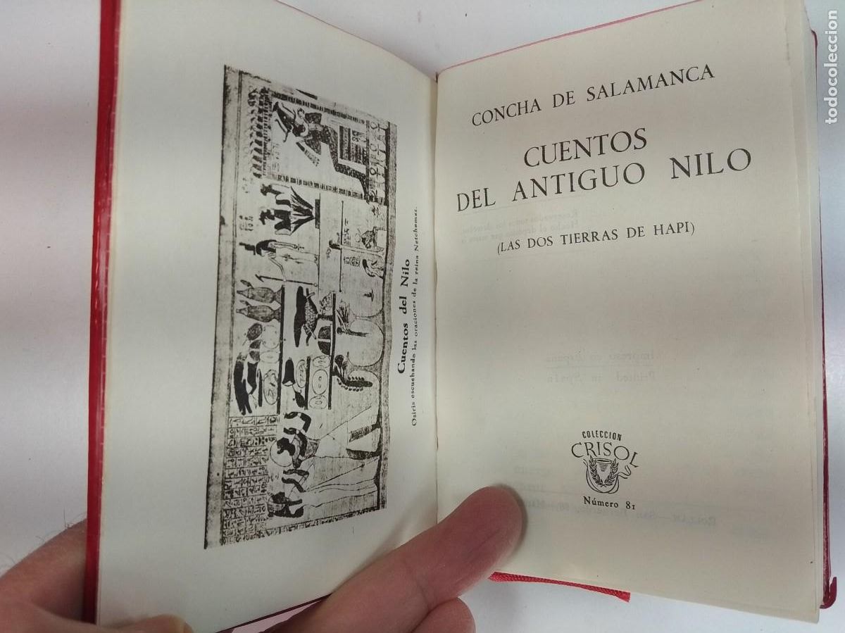 Libros de segunda mano: CUENTOS DEL ANTIGUO NILO (Las dos Tierras de Hapi). SALAMANCA, Concha de. Col. Crisol n&uacute;m. 81 - Foto 2