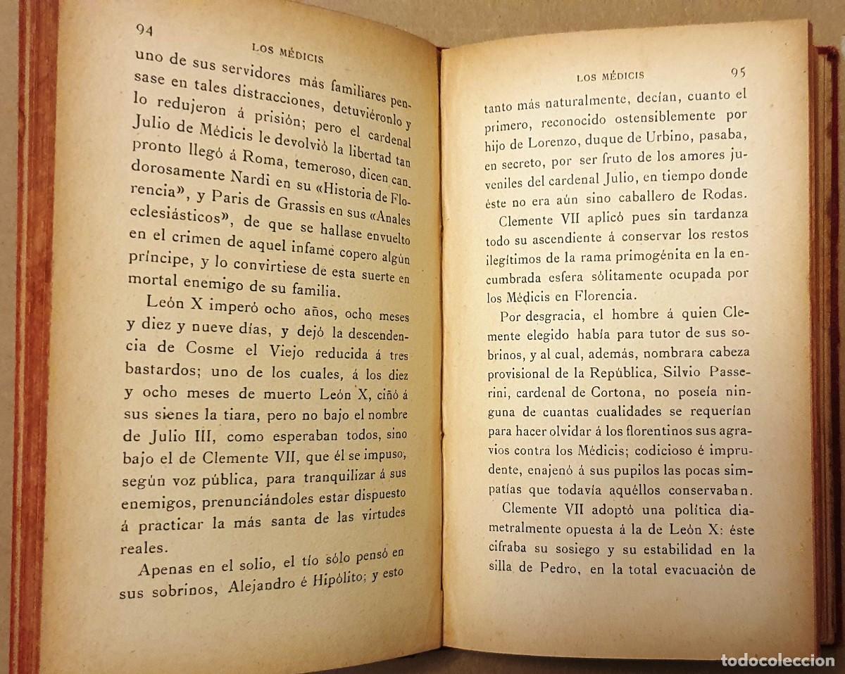 Libros de segunda mano: LOS MEDICIS. DUMAS. TORCUATO TASSO. - Foto 3