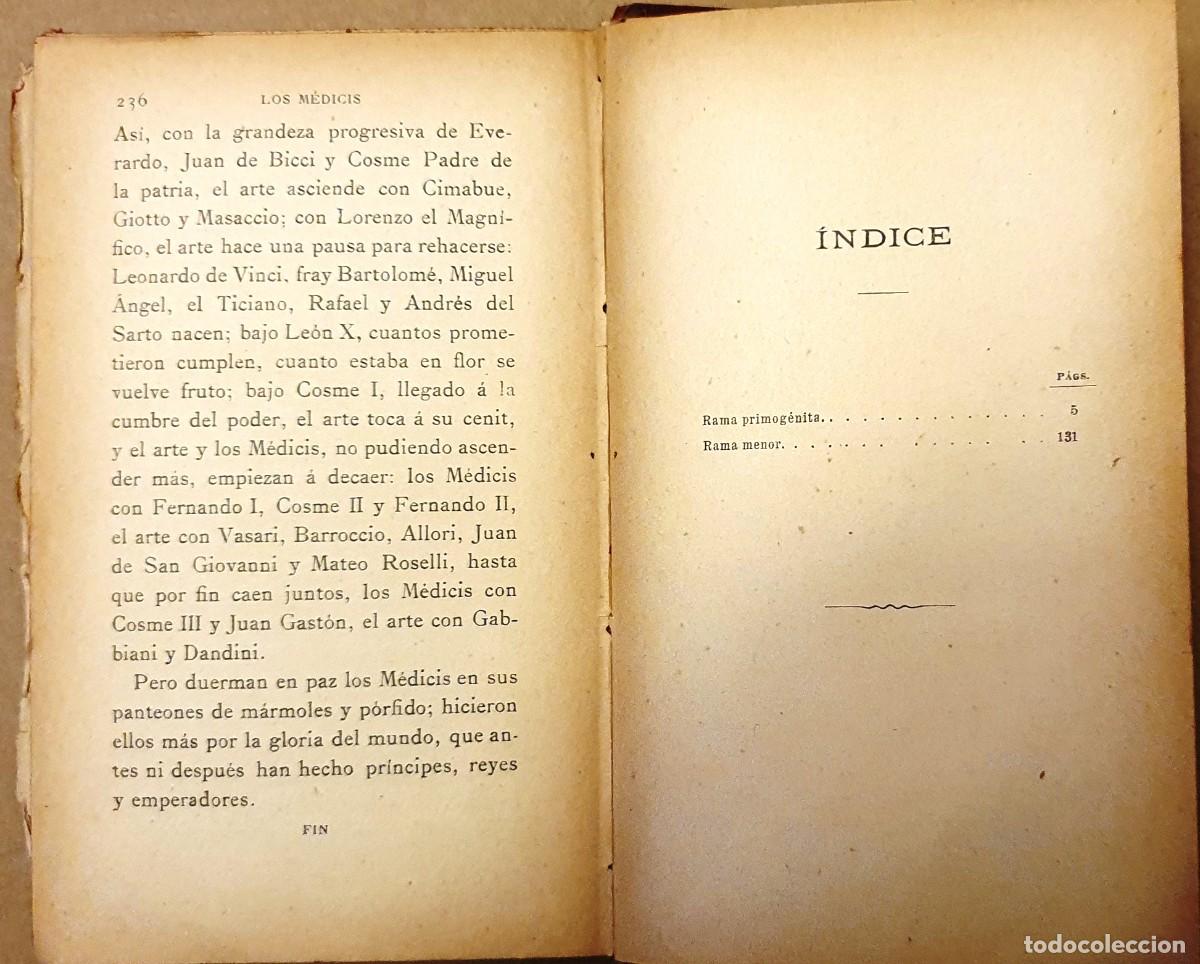 Libros de segunda mano: LOS MEDICIS. DUMAS. TORCUATO TASSO. - Foto 4