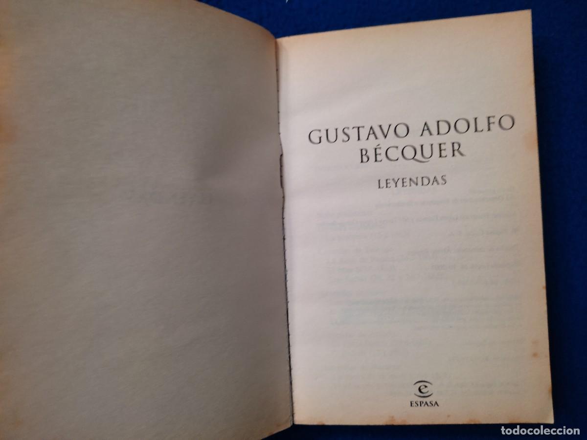 Libros de segunda mano: Leyendas Gustavo A. Becquer Ed. Espasa Selecci&oacute;n Austral - Foto 5