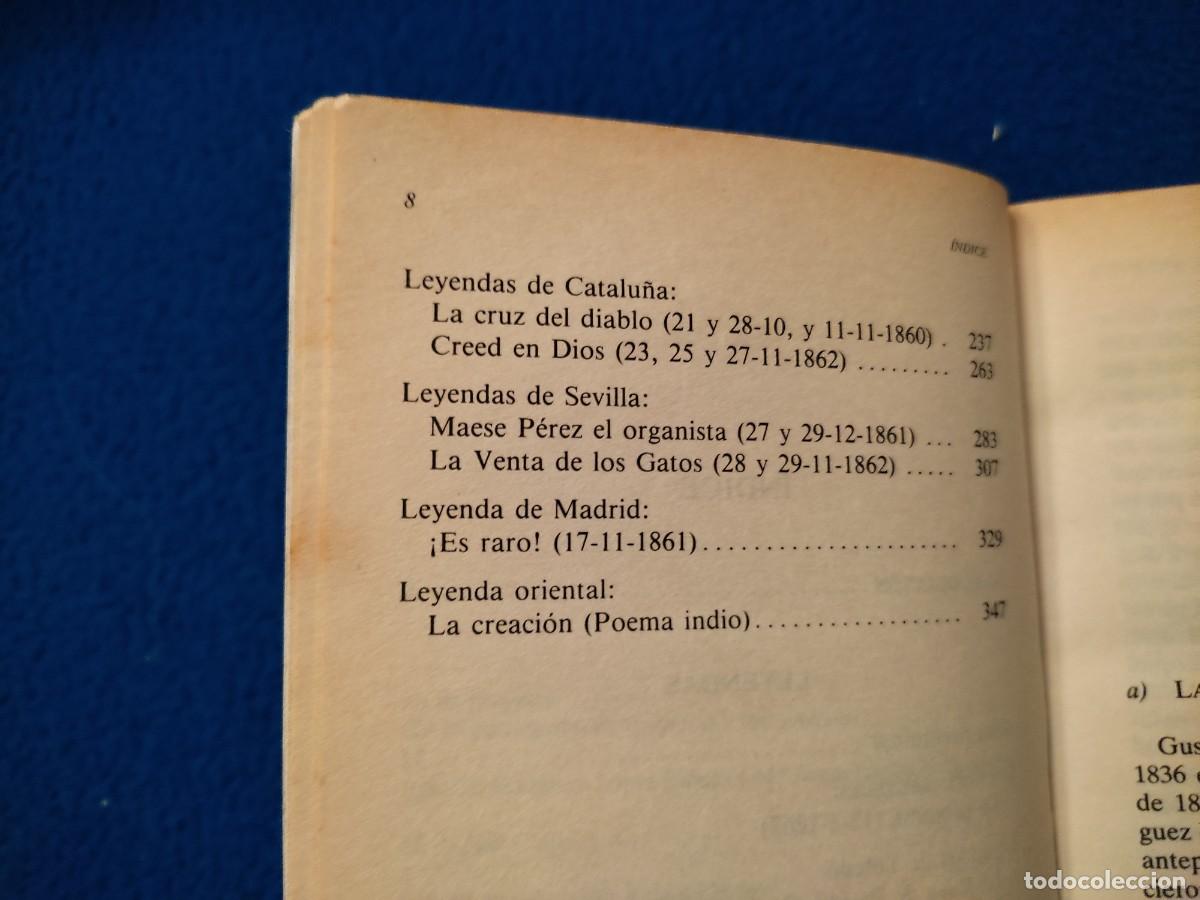 Libros de segunda mano: Leyendas Gustavo A. Becquer Ed. Espasa Selecci&oacute;n Austral - Foto 8