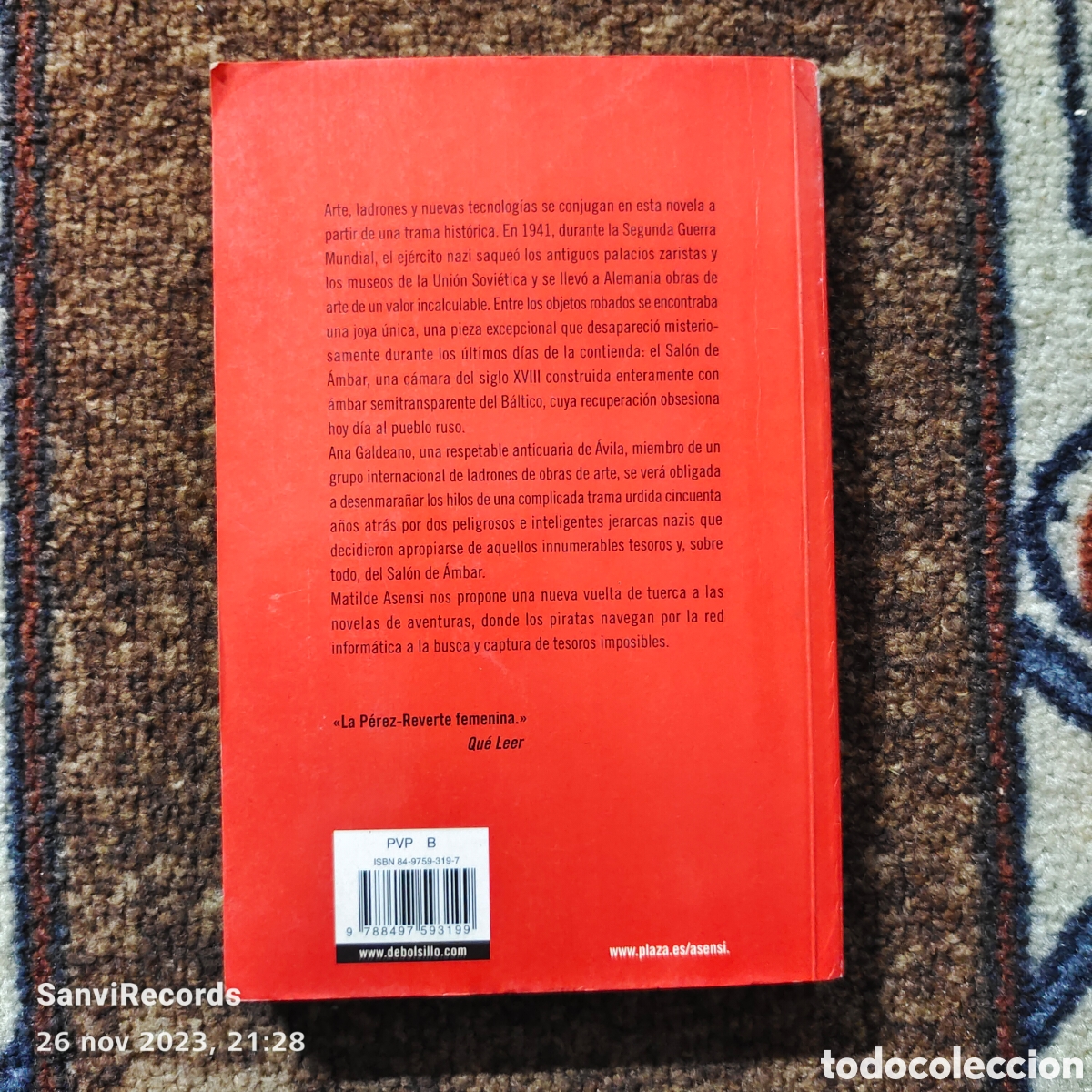 Libros de segunda mano: EL SAL&Oacute;N DE AMBAR (MATILDE ASENSI) (DEBOLSILLO) - Foto 2