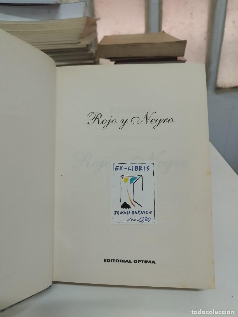 Libros de segunda mano: ROJO Y NEGRO, STENDHAL, CLASICOS. OPTIMA, 1997 - Foto 2