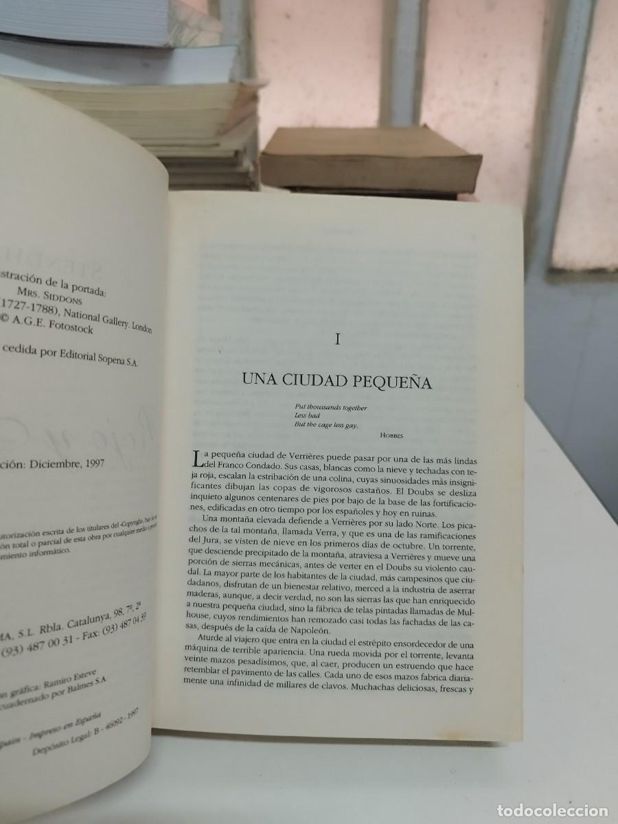 Libros de segunda mano: ROJO Y NEGRO, STENDHAL, CLASICOS. OPTIMA, 1997 - Foto 4