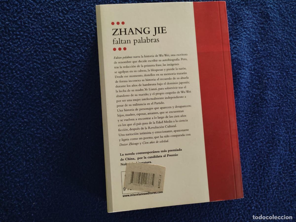 Libros de segunda mano: Faltan Palabras Zhang Jie Ed. Roca 2009 - Foto 3