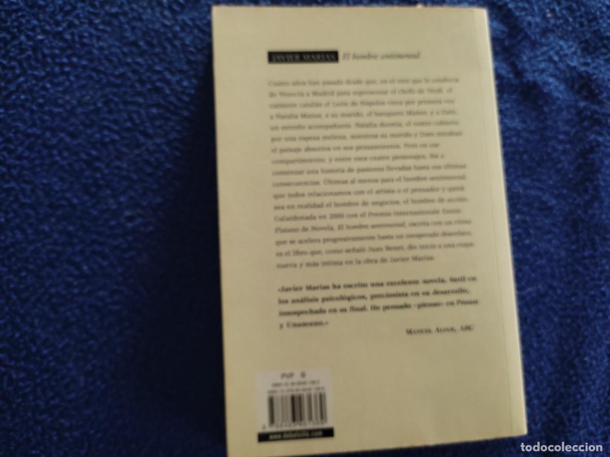 Libros de segunda mano: El Hombre Sentimental Javier Mar&iacute;as Ed Random House 2006 - Foto 3