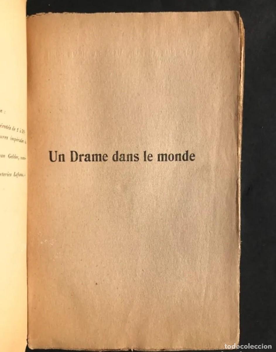 Libros de segunda mano: ❇️ UN DRAME DANS LE MONDE - PAUL BOURGET EN FRANC&Eacute;S ❇️ - Foto 2