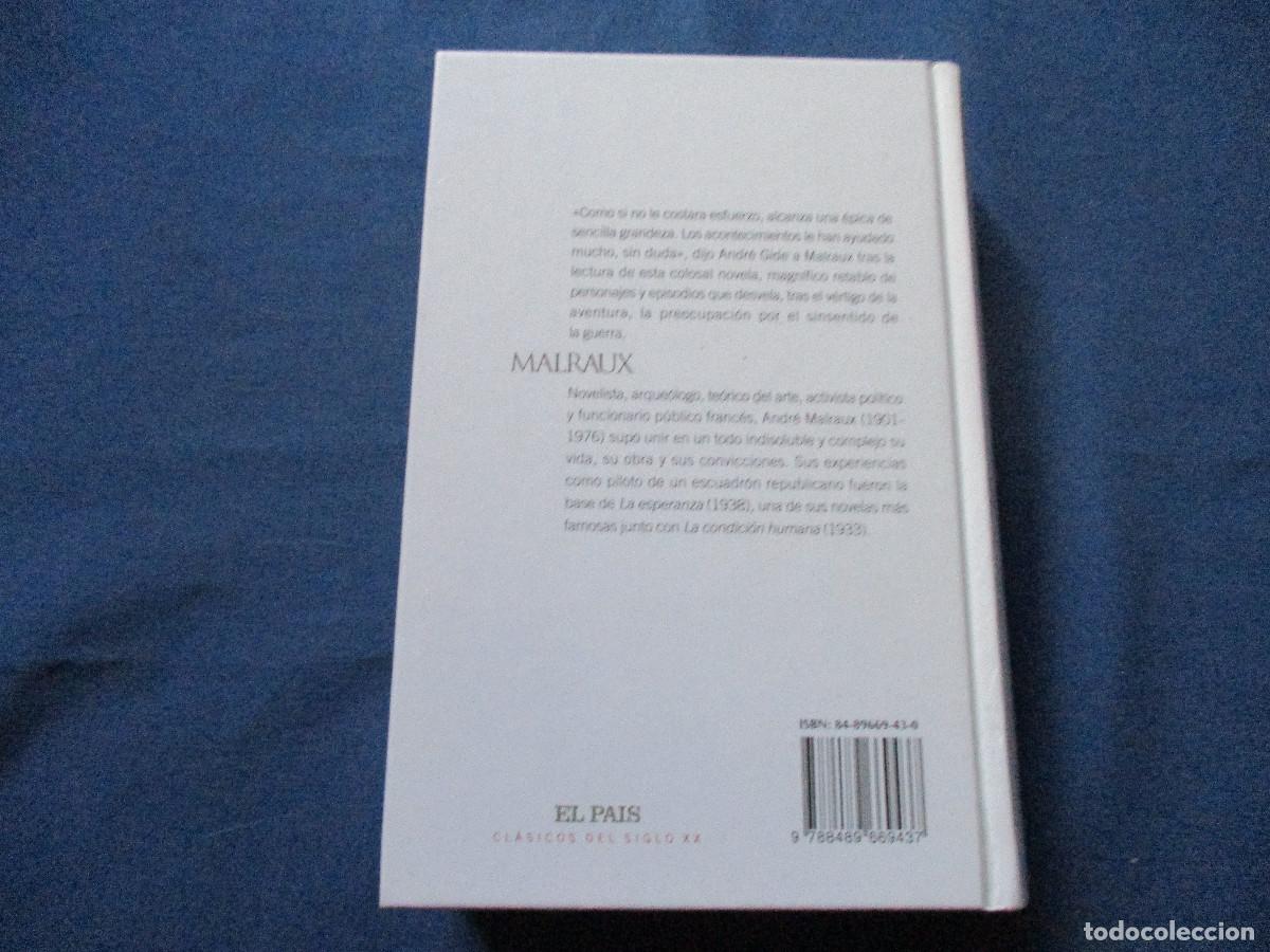 Libros de segunda mano: ANDR&Eacute; MALRAUX &middot; LA ESPERANZA - Foto 3