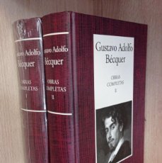 Libros de segunda mano: OBRAS COMPLETAS DE GUSTAVO ADOLFO BECQUER (2 TOMOS) - INSTITUTO CERVANTES RBA (NUEVOS)