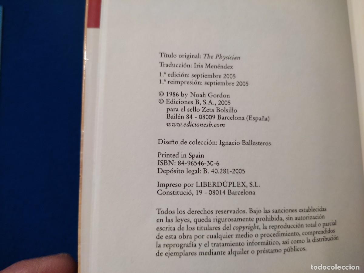 Libros de segunda mano: El M&eacute;dico Noah Gordon Ediciones B,S.A. 2005 - Foto 5