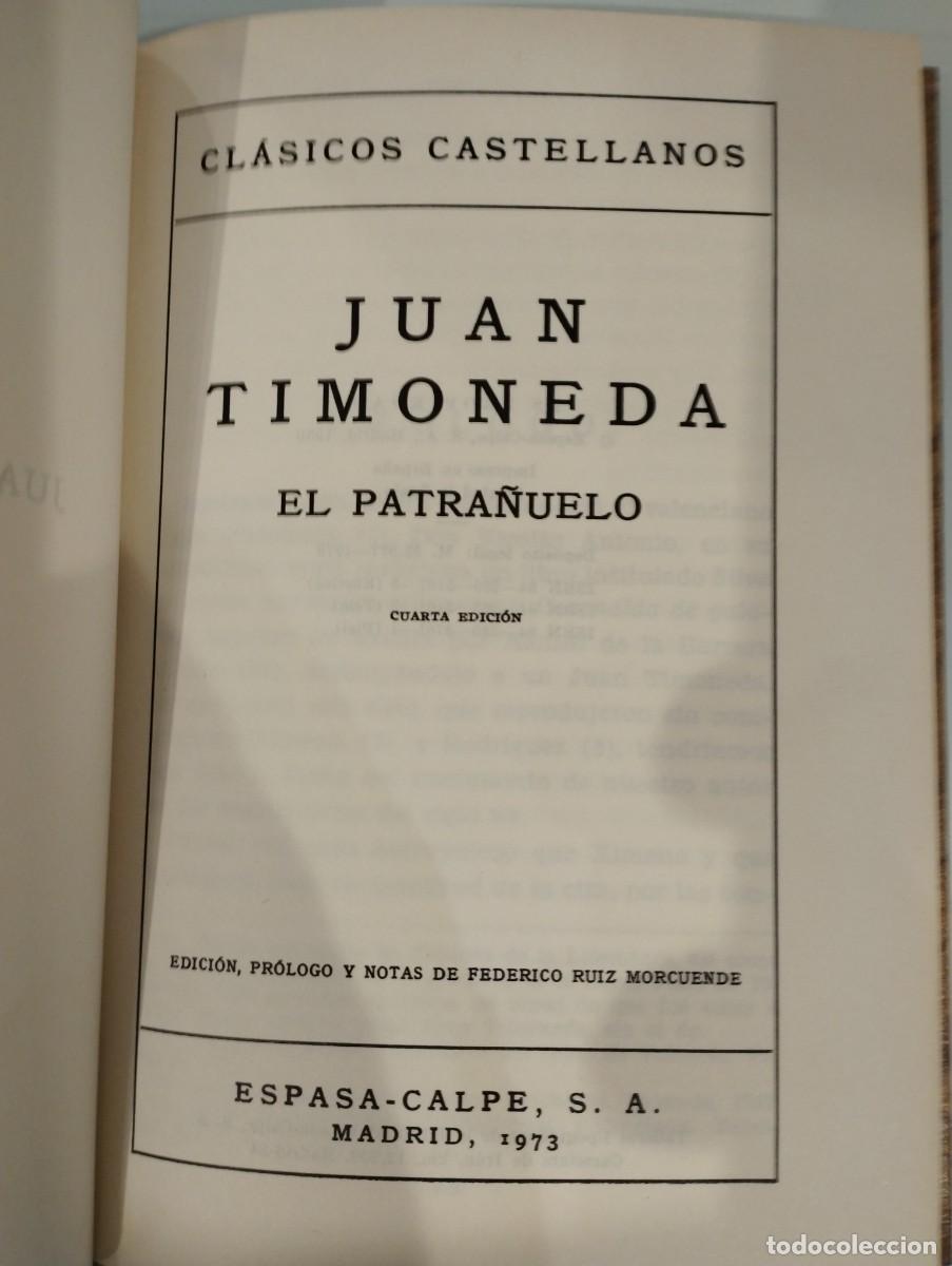 Libros de segunda mano: Juan Timoneds. El patra&ntilde;uelo - Foto 1