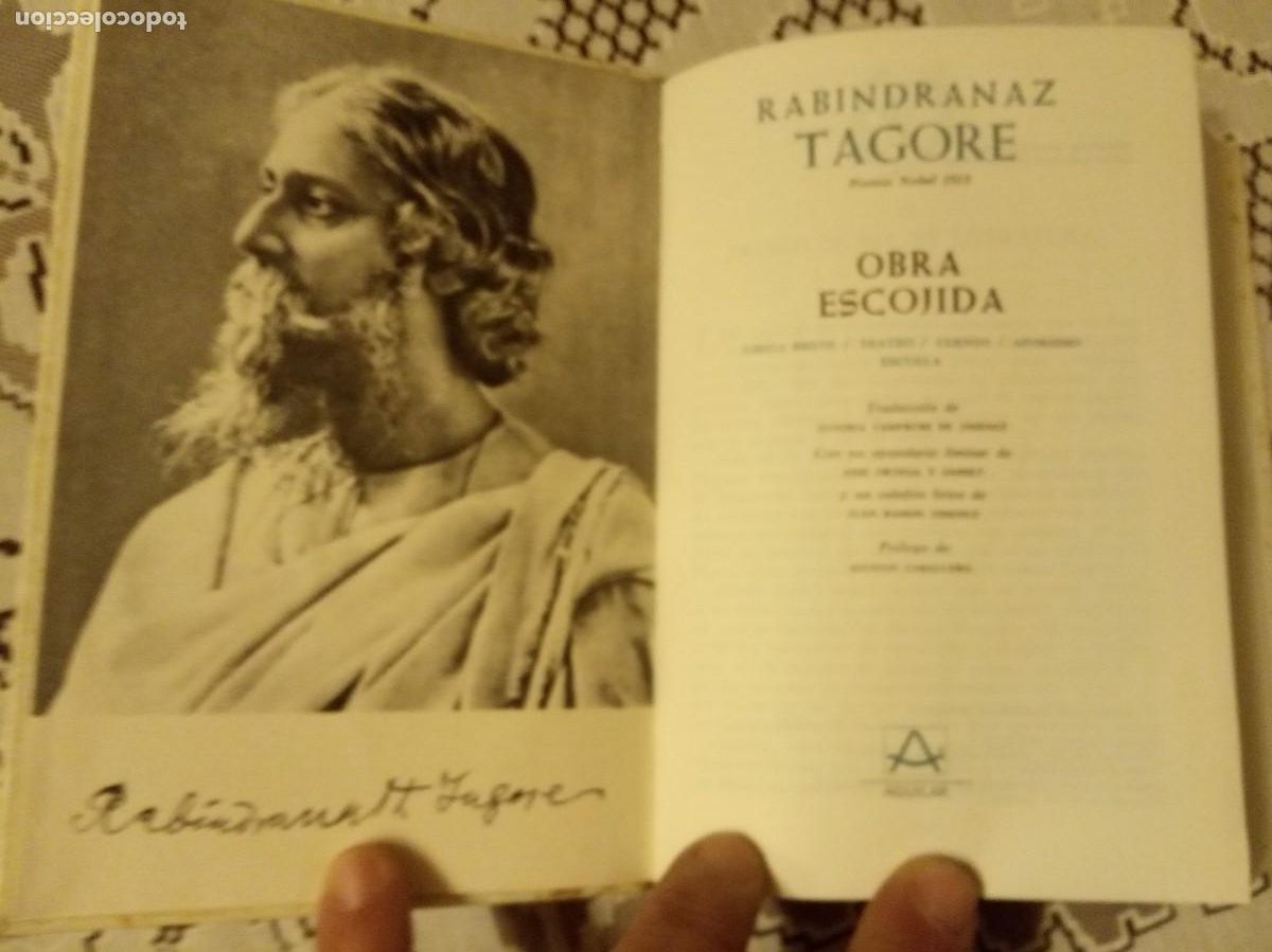 Libros de segunda mano: RABINDRANAZ TAGORE - OBRA ESCOGIDA - ED.AGUILAR . - Foto 4