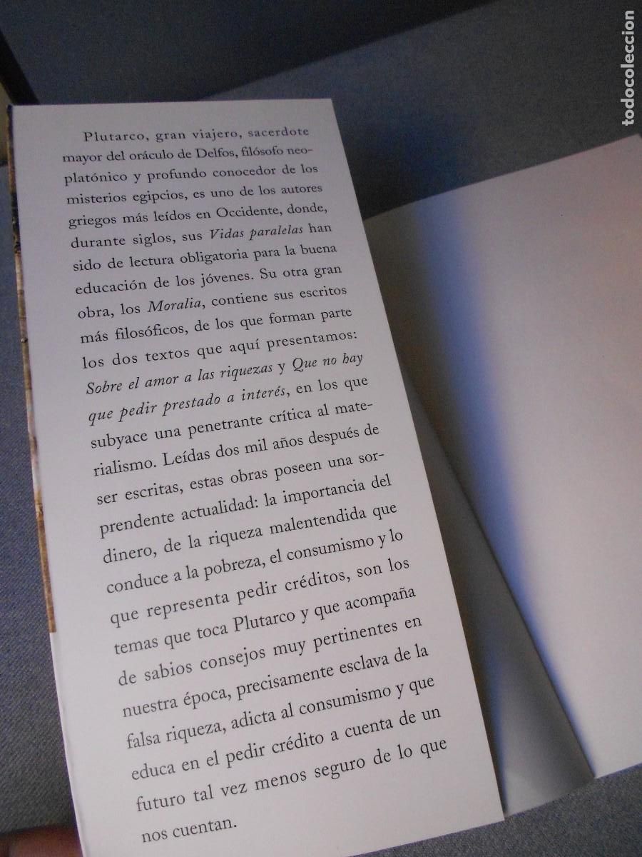 Libros de segunda mano: SOBRE EL AMOR A LAS RIQUEZAS - Foto 2