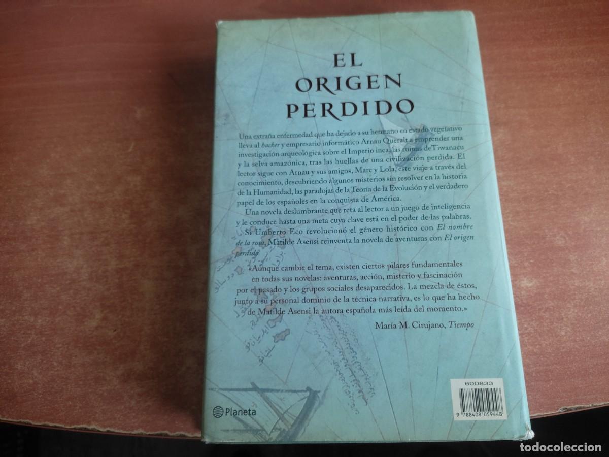 Libros de segunda mano: EL ORIGEN PERDIDO Matilde Asensi Editorial Planeta 2006 - Foto 3