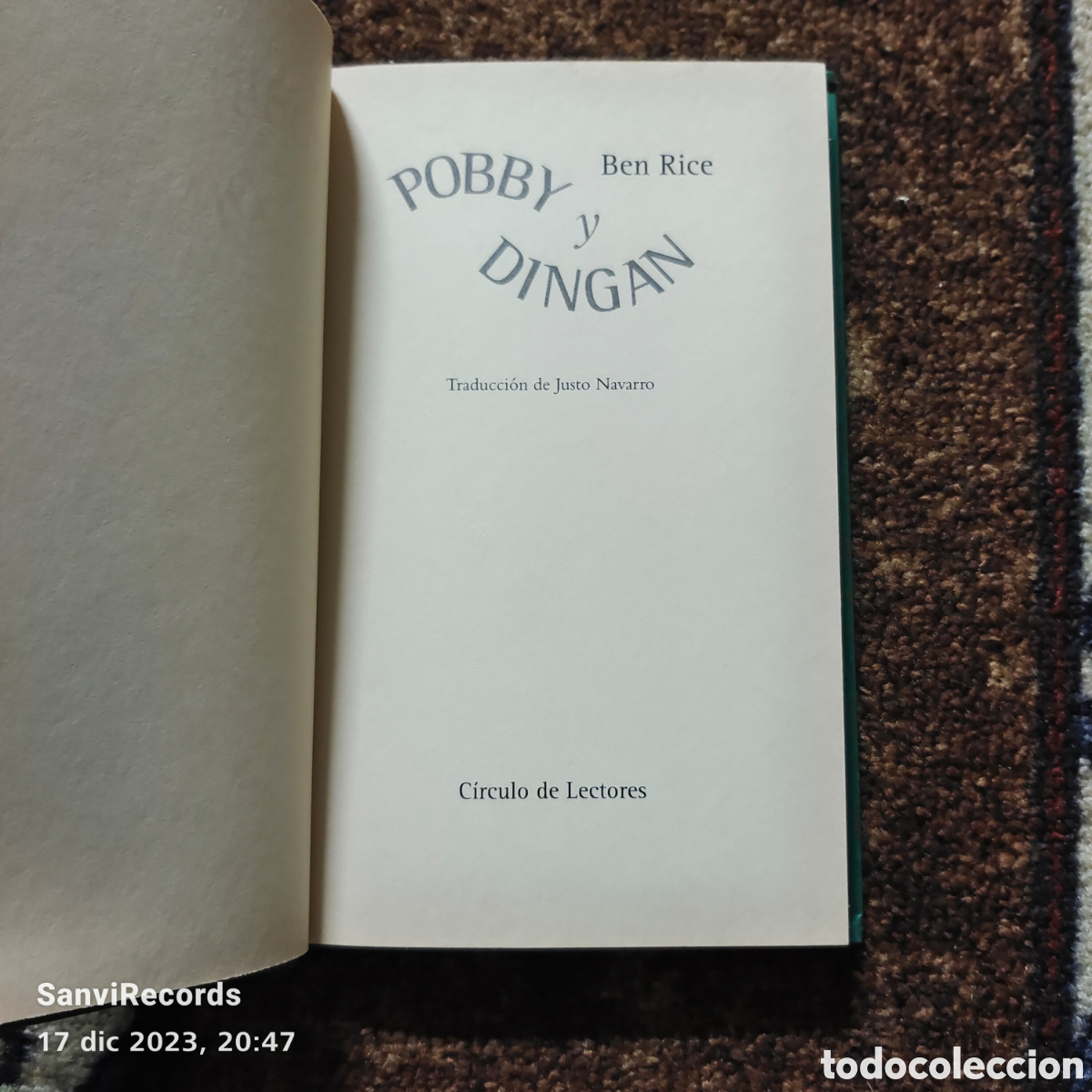 Libros de segunda mano: POBBY Y DINGAN (BEN RICE) (C&Iacute;RCULO DE LECTORES) - Foto 2